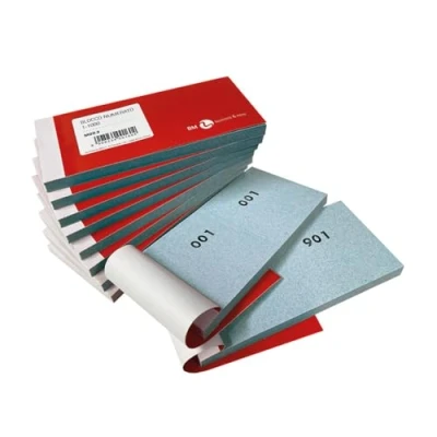 Imagen de Bm BeMore Mod 9 bloques numerados del 1 al 1000 Formato 13 cm x 6 Paquetes de 10 colores Eventos, fiestas, ferias, loterías y sorteos