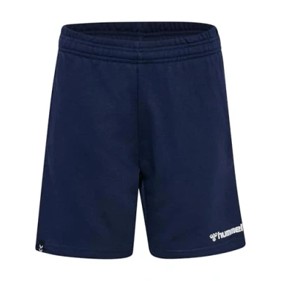 Imagen de hummel HmlMOVER Bermudas de algodón para niños, Color Azul Marino, 176