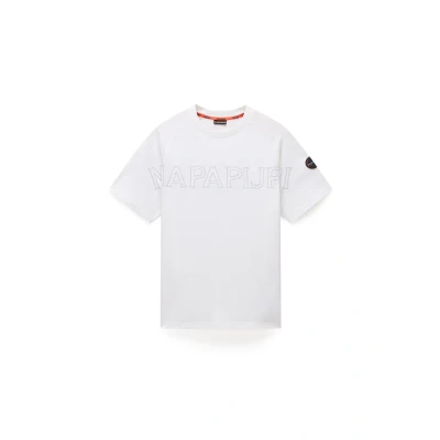 Imagen de Napapijri Ambra Camiseta estampada, Hombre, Talla: XXL, White heron