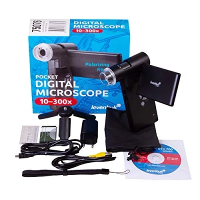 Imagen de Levenhuk DTX 700 Mobi Microscopio Digital Portátil Inalámbrico con Zoom 10x1200x, Compatible Windows y Mac OS