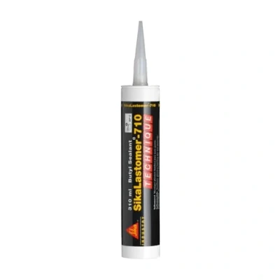 Imagen de SikaLastomer 710 Negro, Sellador de butilo para el sellado uniones desmontables, Masilla plástica, automóviles, autobuses, camiones y caravanas, 310ml