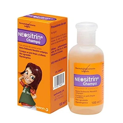 Imagen de Neositrín Champú post tratamiento piojos Retira facilmente el Resultado pelo limpio, brillante y olor agradable Hipoalergenico 100ml