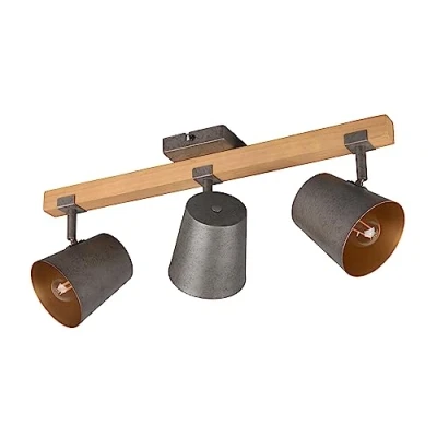 Imagen de Trio, Foco, Bell 3xE14, max.25,0 W Metal, níquel antiguo, Cuerpo: antiguo A:54,0cm, L:14,0cm, A:23,2cm IP20,Sin bombilla