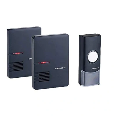 Imagen de Grundig Timbre de puerta con 2 receptores + LED Negro