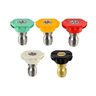 Imagen de PHOENIX Pack de 5 boquillas, chorro plano, recto y espuma para PRO DORSAL SPRAYER, rojo, naranja, verde, negro, blanco