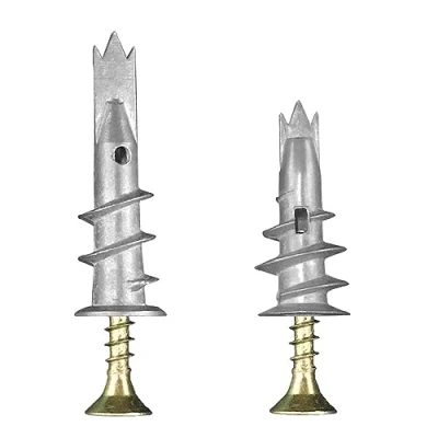 Imagen de 70 piezas de fijaciones yeso resistentes, tapones pared metal y tornillos, juego paneles autoperforantes, cavidad, anclaje seca para placas