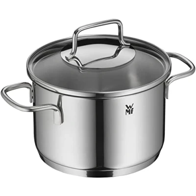 Imagen de WMF Astoria Olla Baja, 18/10, Vidrio, Acero Inoxidable Pulido, 16 cm