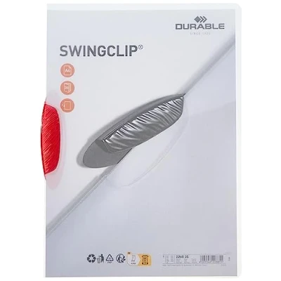 Imagen de Durable 226035 Carpeta con clip Swingclip, 25 piezas, rojo púrpura