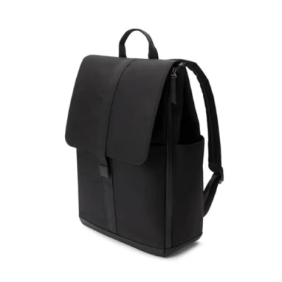 Imagen de Bugaboo Mochila de pañales, Bolsa Cambiador Sostenible Fabricada con Materiales Reciclados, Repelente al Agua, Fácil Limpiar, Incluye y Portabiberones Térmico, Midnight Black
