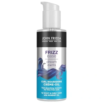 Imagen de JOHN FRIEDA Frizz Ease Dream Curls 100 ml, Aceite en Crema para Definir Rizos, Incoloro, Hidrata y Nutre Rizos Perfectos, Sanos Definidos, Suaviza Da Brillo