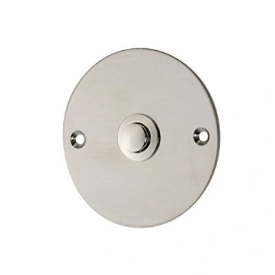 Imagen de HUBER pulsador de timbre empotrado acero inoxidable I latón interruptor timbre, puerta