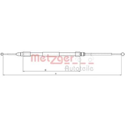 Imagen de METZGER 10.4268 Cable de Freno Mano Atrás izquierda 1613/1230 COFLE BMW: X3