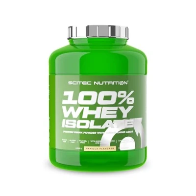 Imagen de Scitec Nutrition 100% Whey Isolate Puro Poder Proteico con BCAAs Glutamina y Arginina Fórmula sin Azúcar ni Gluten, 1816 g, Vainilla