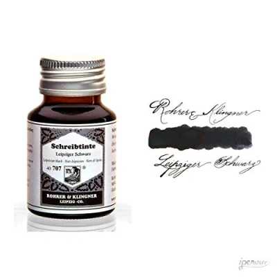 Imagen de Rohrer &amp; Klingner *desde 1892* tinta para estilográficas Leipzig negro 50ml