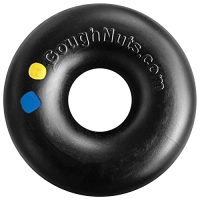 Imagen de Goughnuts Mordedor para Perro, Indestructible, Razas Grandes, Pitbulls, Juguete Perro Muy Resistente, Negro