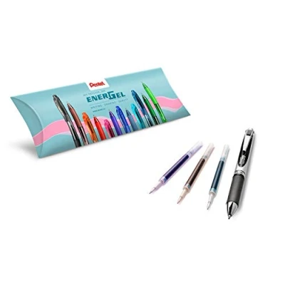 Imagen de Pentel BL77 &amp; LR7 Set Energel XM Negro Recarga de colores