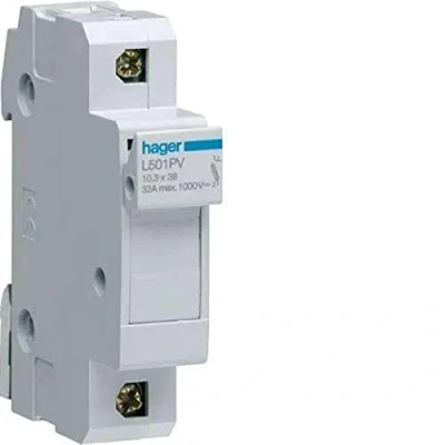 Imagen de Hager L501PV Portafusible pv 10,3x38mm 32a 1 polo 1000v