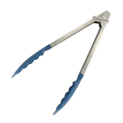 Imagen de Fackelmann Elemental Pinza de Cocina Multiusos para Servir Alimentos, Diseño Elegante en Acero Inoxidable con Palas Polipropileno no rayar superficies, 24 cm, 1 ud