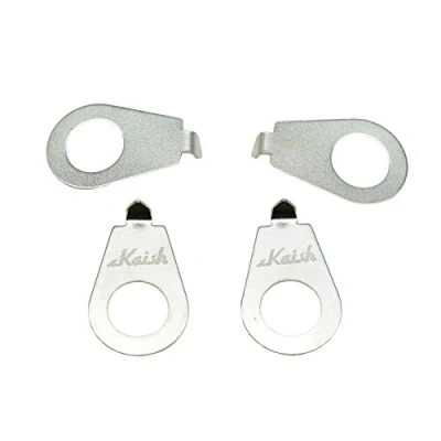 Imagen de 4pcs LP Perillas de guitarra Puntero placa 3/8&quot; Indicador posición para EE.UU. Les Paul níquel