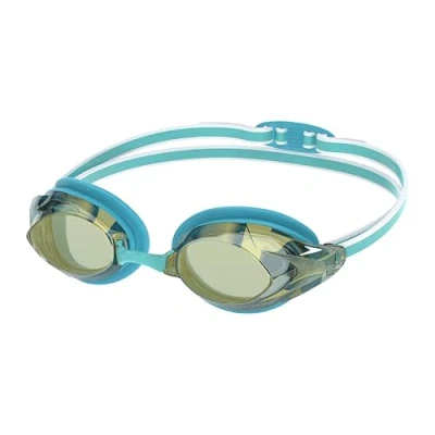 Imagen de Speedo Vanquisher 3.0 Mirrored Gafas de natación para Mujer, Bachelor Button/Celeste/Gold Mirror, One Size