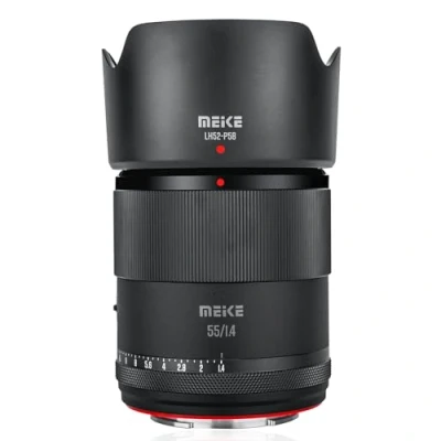 Imagen de Meike lente de 55 mm F1.4 apertura estándar APS C AF STM (motor paso a paso) enfoque automático para cámaras Fujifile X Mount Mirrorless XT2 XT4 XT10 XT20 XT30 A2 X30 X70 S10