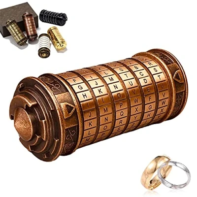 Imagen de Cryptex Da Vinci Bloqueo de código San Valentin Regalos Originales Hombre Mujer ​Regalos Divertidos para Amigo Novio Novia Parejas Invisible Madres Padres Personas