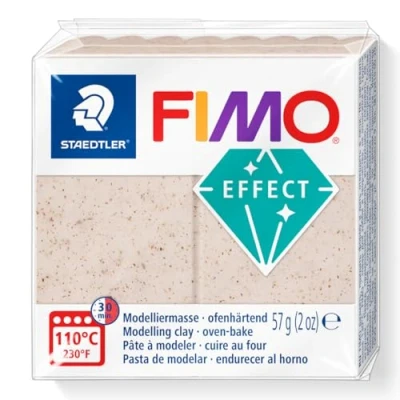 Imagen de STAEDTLER 8010 770 FIMO Effect Arcilla de modelado polimérica endurecida al horno, rosa mosqueta botánica (1 bloque 57 g)