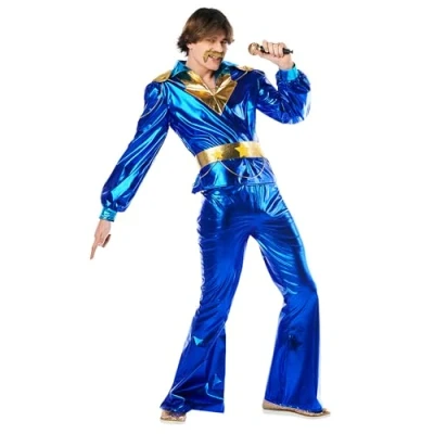 Imagen de Boland disfraz de Rey Bailarín para hombre, 3 piezas, fiestas temáticas, Halloween o carnaval, cantante, superestrella