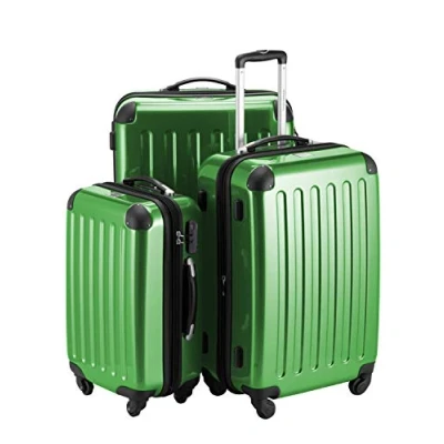 Imagen de Hauptstadtkoffer Alex, Maleta a Mano Rígida, Verde (Green), Set de 3