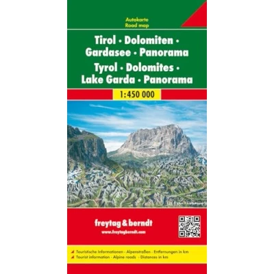 Imagen de Tirol y Dolomitas en panorama. Escala 1:450.000. Freytag &amp; Bernt.: Panorama Wegenkaart 1:450 000: AK 26 (Auto karte)