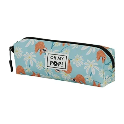 Imagen de Oh My Pop! Lazy Estuche Portatodo Cuadrado FAN 2.0, Turquesa, 21 x 8 cm