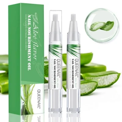 Imagen de 2 Piezas Aceite para Cuticulas Uñas, Tratamientos Uñas Pen Oil, Bolígrafos Hidratante de Cutícula Reparar Agrietadas y Secas