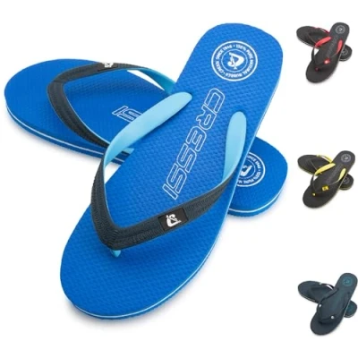 Imagen de Cressi Leaf Flip Flop Chanclas Playa y Piscina, Unisex Adult, 37/38 EU, Negro/Rojo