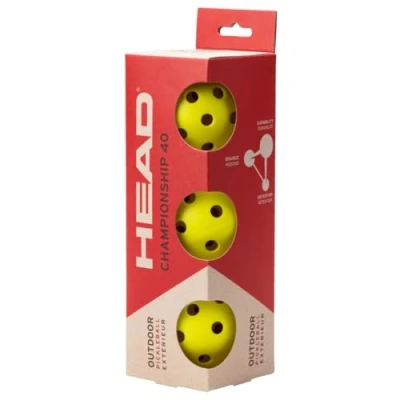 Imagen de HEAD Championship 40 3B Bolas de Pickleball para Exteriores