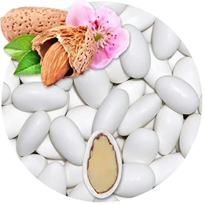 Imagen de EinsSein 1kg Peladillas de almendras boda Imposante blanco mate peladilla almendra bautizo bautizos grageas comunion comunión niño baratas confeti Fiesta cumpleaños chocolate Evento