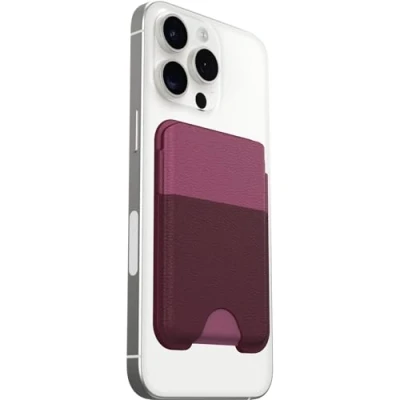 Imagen de OtterBox Symmetry Cactus Leather MagSafe Wallet, Portafolio Suave al Tacto con 2 3 Ranuras para Tarjetas de crédito, Fuerte fijación MagSafe, Compatible iPhone, Rosa