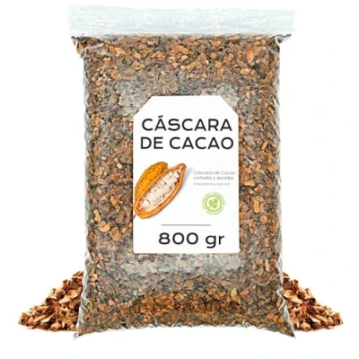 Imagen de Cascarilla de Cacao 800 gr Té Cáscaras para Infusión Propiedades Naturales Hierbas (800 gr)