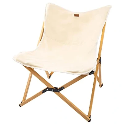 Imagen de AKTIVE 63023 Silla Plegable de Camping Tipo Glamping Sabana, portátil, Material: algodón y Aluminio, Resistente, Peso máximo soportado 110 kg., Medidas 56 x 70 75 cm
