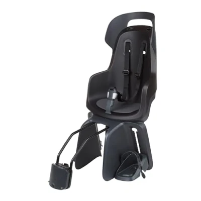 Imagen de BOBIKE 8012700008 Silla Trasera GO Maxi con Sistema reclinable para Bicicletas Ruedas de 26 a 29 Apta niños Peso máximo 22kg Anclaje en el Cuadro Color Urban Black