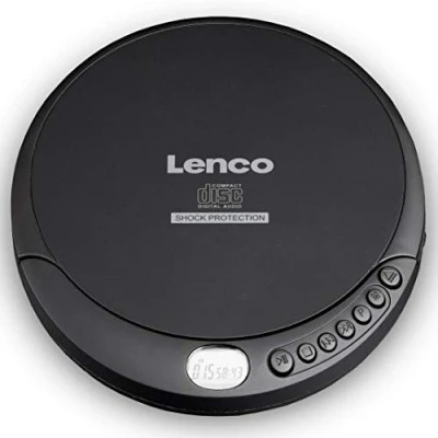 Imagen de Lenco CD 200 Discman Reproductor de con pantalla LCD y auriculares estéreo, color negro