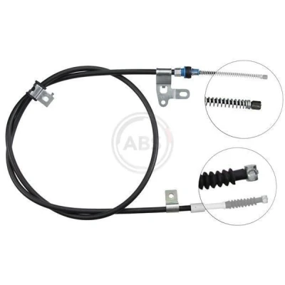 Imagen de A.B.S. K19308 Cable de Freno Mano 1698 Discos para dirección izquierda/derecha TOYOTA: Corolla IX Hatchback