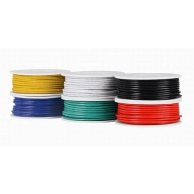 Imagen de Tuofeng 26 AWG cable sólido de conexión 6 Saltadores de, 33 pies o 10 metros cada uno, 0.13mm² cuadrados cobre recubierto estaño PVC