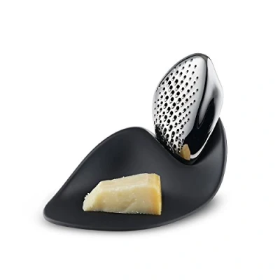 Imagen de Alessi Forma ZH03 Rallador de Design, Acero Inoxidable 18/10 y Base Melamina