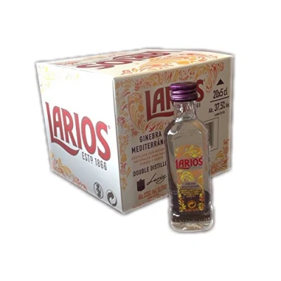Imagen de Pack 20 botellitas ginebra Larios 50ml miniatures