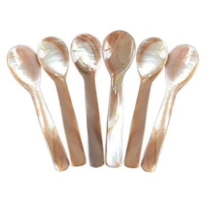 Imagen de DUEBEL Cucharas Nacar para Caviar, de Set (Rosas, 9_cm)