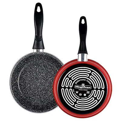 Imagen de MAGEFESA K2 Sartén, Acero esmaltado vitrificado, Inducción y lavavajillas, Rojo, 32 cm
