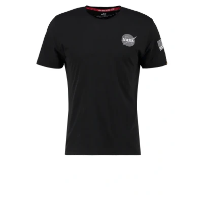 Imagen de Alpha Industries Space Shuttle T Camiseta estampada, Hombre, Talla: Small, Black