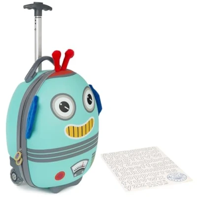 Imagen de boppi Tiny Trekker Maleta Trolley Infantil Equipaje Cabina 2 Ruedas 17 litros Robot
