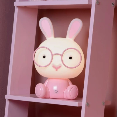Imagen de Lucide DODO Rabbit Lámpara de mesa infantil LED Regul. 1x3W 3 StepDim Rosa