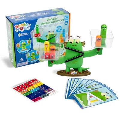 Imagen de Learning Resources Numberblocks Blockzee Set de Actividades Equilibrio, 3+, Juguetes matemáticas y números para niños, Juego Juguete Interactivo con Boca Ojos en Movimiento